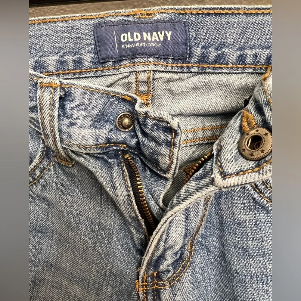 Old Navy Blue Straight-Leg Jeans Slim Fit